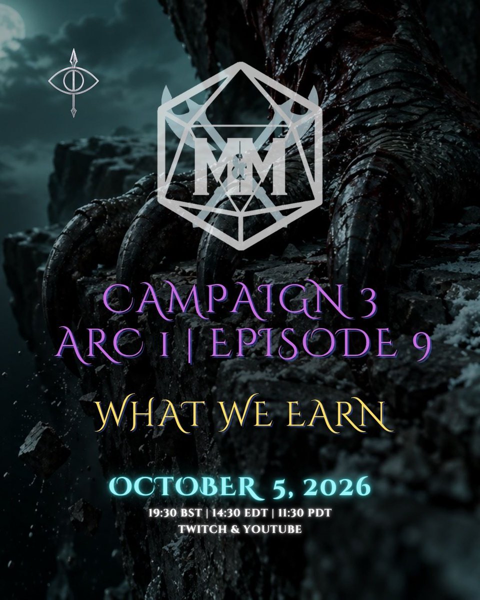 malt_magic's tweet photo. The Wyvern is on the ropes. Can the Drishya get the job done?
Malt & Magic on Twitch YouTube Podcast and patreon
#TTRPG #ActualPlay #dnd5e #MaltandMagic #FantasyRoleplay https://t.co/6KckmaXCVC