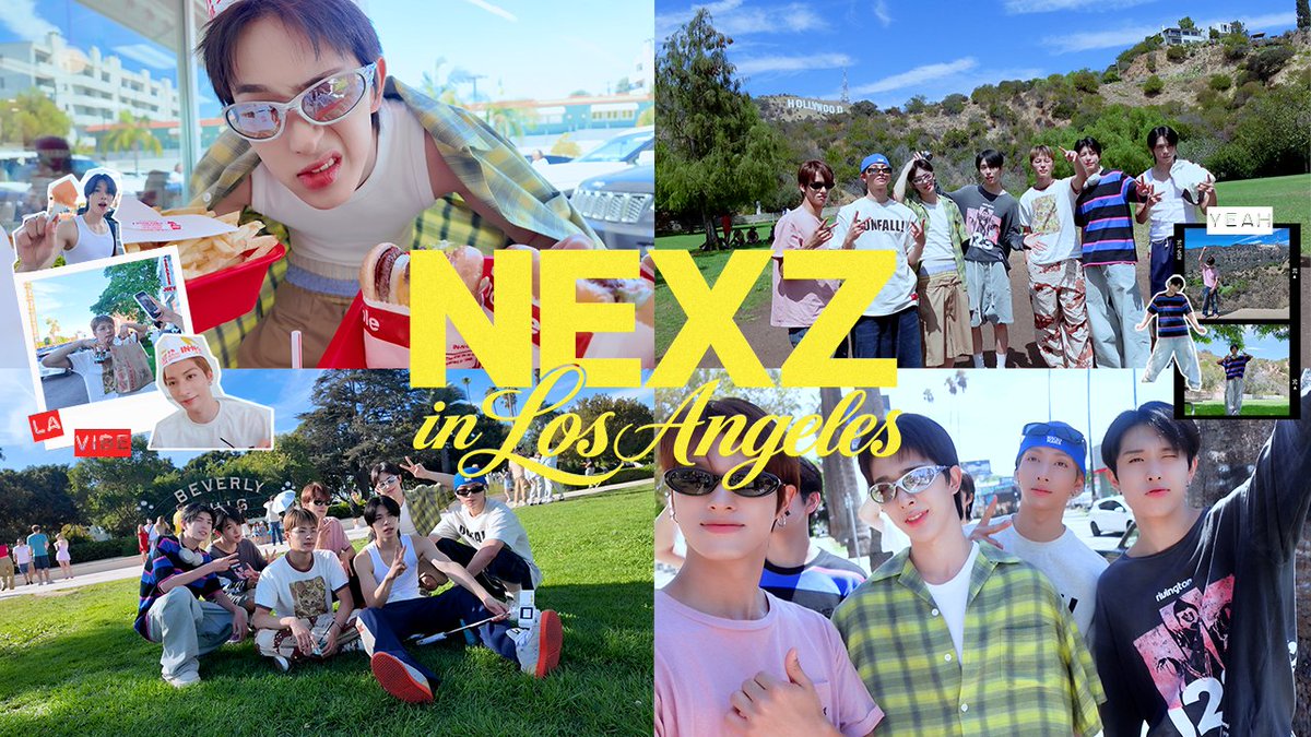 NEXZ_official's tweet photo. [NEXZ(넥스지) VLOG] LA VLOG | Ride the LA Vibe ⋰˚☆ 인앤아웃 버거 먹고 Hollywood에서 축구하고 스포(?)하며 즐기는 첫 LA ˙ .⁺ ˖♡

https://t.co/pxZRB6VUhq

#NEXZ
#NEXZVLOG https://t.co/HjQAf3SGrd