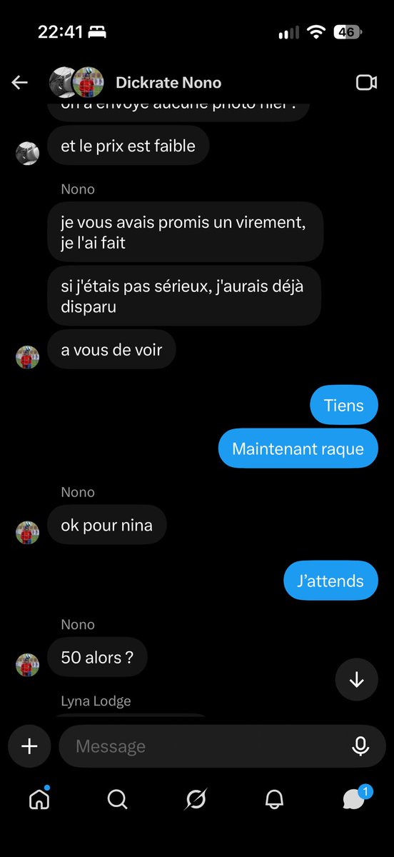 unefilledouce's tweet photo. @Nonodeux7 est un scameur, une fois qu’il a des photos de vous il ne paye pas et disparaît, n’est-ce pas Noé ? https://t.co/1SefuX7XG5