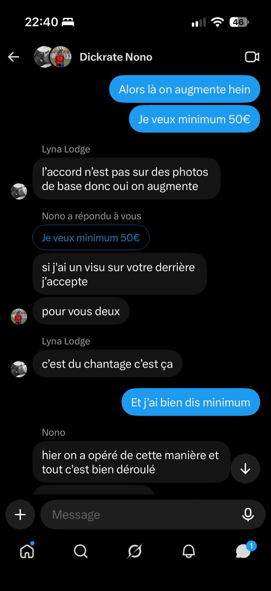 unefilledouce's tweet photo. @Nonodeux7 est un scameur, une fois qu’il a des photos de vous il ne paye pas et disparaît, n’est-ce pas Noé ? https://t.co/1SefuX7XG5