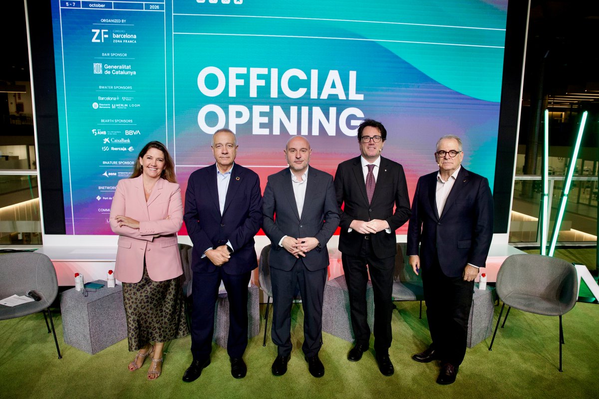 ConsorciZF's tweet photo. 🚀 @BnewWeek 2026 ya está en marcha consolidándose como el punto de encuentro internacional de la nueva economía.
La jornada inaugural ha contado con una destacada representación institucional con la participación de @carlosprietogo, Jordi Valls, @baro_jaume, @pere_navarro y @SorigueBlanca.
🤖🌾🔬 AI, Agrofood y Science han protagonizado el primer día de un evento que conecta innovación, tecnología, talento y oportunidades de negocio.

#BNEW2026 #NuevaEconomía #Innovación #Barcelona