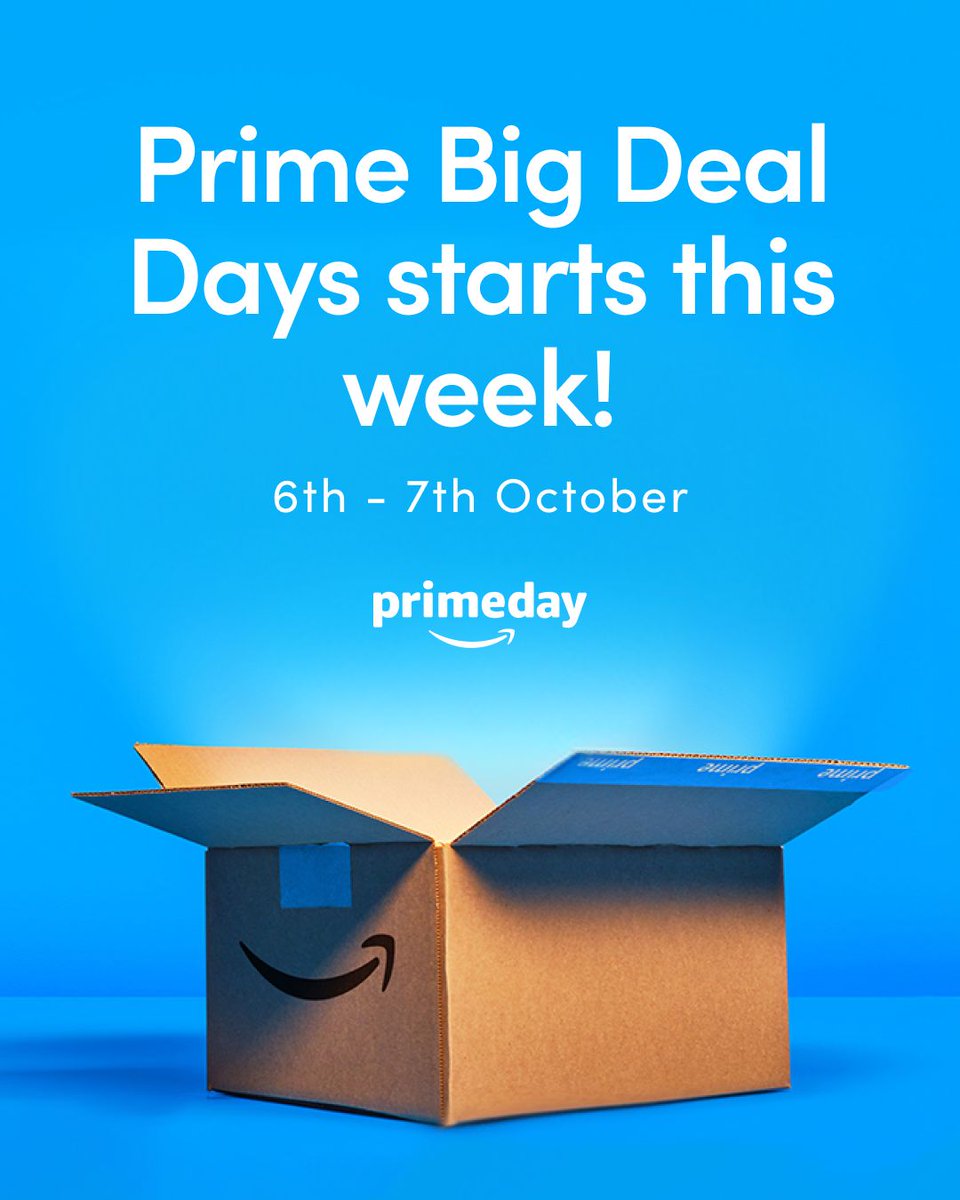 easyuk's tweet photo. Prime Big Deal Days are nearly here! 📦

Shopping the deals on 6th–7th October? Remember to start at easyfundraising and click through to Amazon before you shop, so your purchases can raise free donations for your cause. 🛍️💛

Shop the deals and give back at the same time! https://t.co/tNLznyoWfa