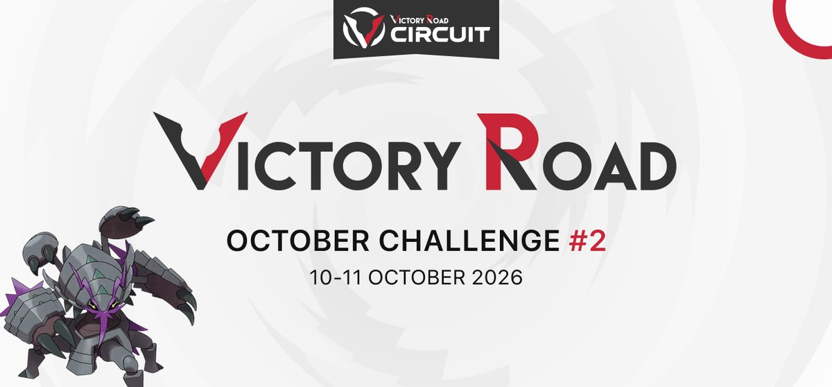VGCVictoryRoad's tweet photo. There's a new tournament this next weekend! Join us for the VR October Challenge #2, this time in an early schedule! 🚀🌐

🗓️ 10–11 Oct, 07:00 UTC ⚠️
🎮 VGC, M-C
🎟️ $11.50 USD
🔁 RT for a chance of a free entry!
📖 Info: https://t.co/kF5bCPHejB
👉 Sign up: https://t.co/Ph4XDUt1xt https://t.co/Tgeo94i5Bn