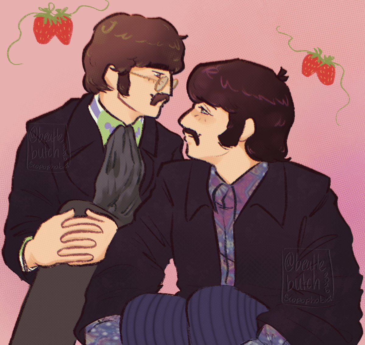 beatlebutch's tweet photo. Day 5: Strawberry Fields Forever || sorry i just wanted to draw #lennstarr #drawtober #thebeatles https://t.co/UVRLCt4G5o