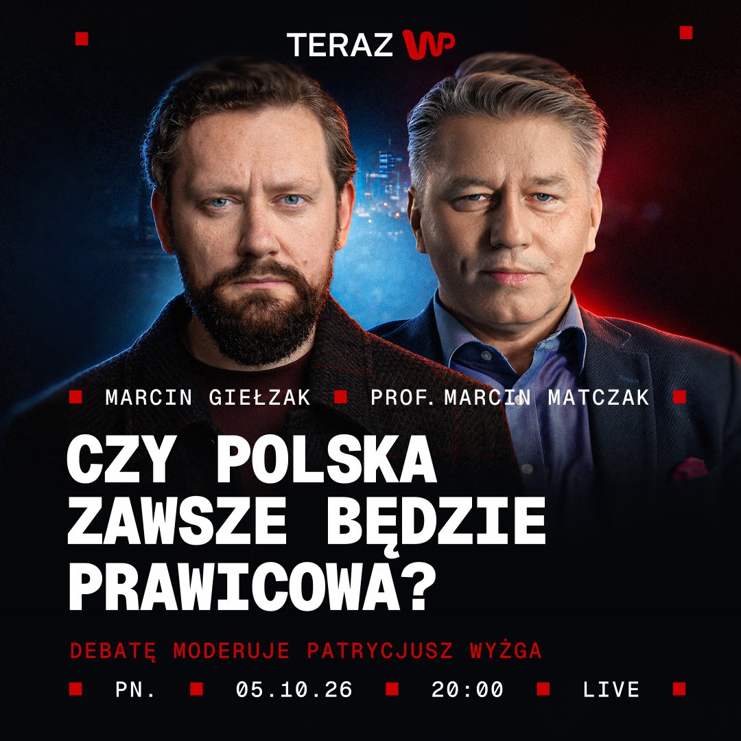 patrycjuszwyzga's tweet photo. 💬 Zapraszamy NA ŻYWO o 20:00 kanał YouTube #TerazWP!
▶️ W trakcie debaty z udziałem publiczności w studiu zapraszam do zadawania pytań na czacie premiery YT!
@TERAZWP 📺🔗👇 https://t.co/d7q3ml7aWl