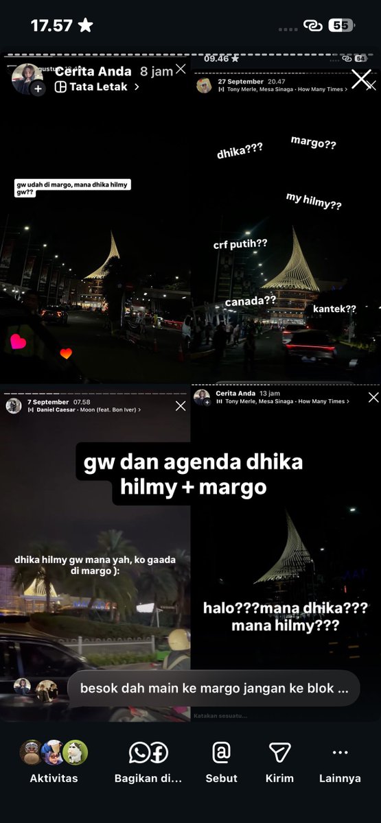 ahnseaan's tweet photo. gw dan agenda dhika hilmy setiap lewat margo https://t.co/yZl0oRo88S
