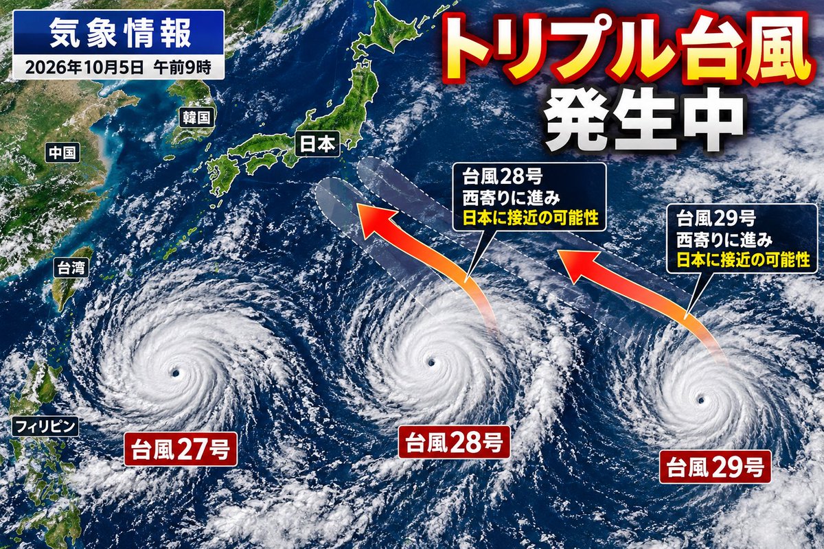 hikaruganji's tweet photo. トリプル台風発生、これ確実にHAARPでやっていますね。千葉県、茨城県は注意して下さい。また浸水被害が増えて、死者が増える事になります。 https://t.co/m7zMX0vuGz