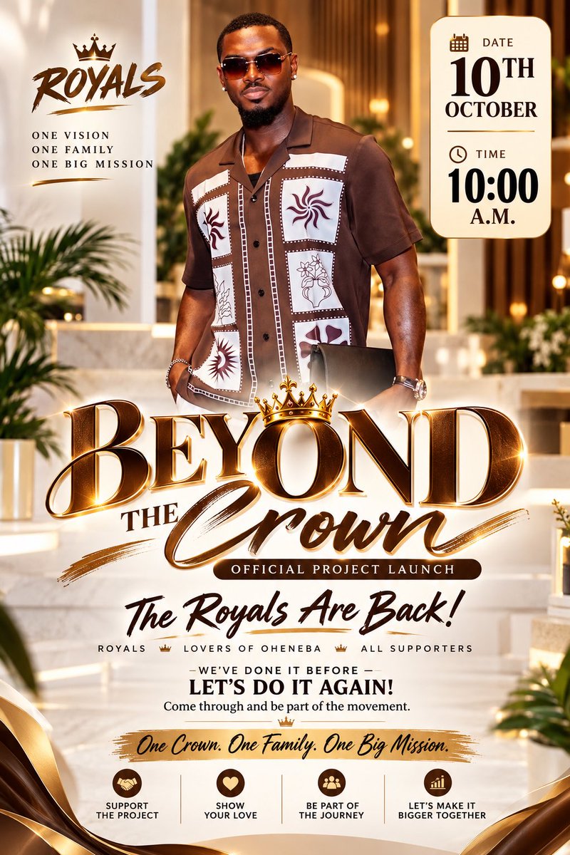 Tijani17Fati's tweet photo. A new journey begins. 👑💚

We’ve done it before, and we’re ready to do it again. Our new project is officially launching, and we need every Royal with us. 🫶🏽

Let’s come together, support, and make this one count. 👑✨

WATCH SPILL AND ARGUE 
BLESSED OHENEBA 

#MitterrandOhenebaDennis
#OhenebaXMitterrandSt