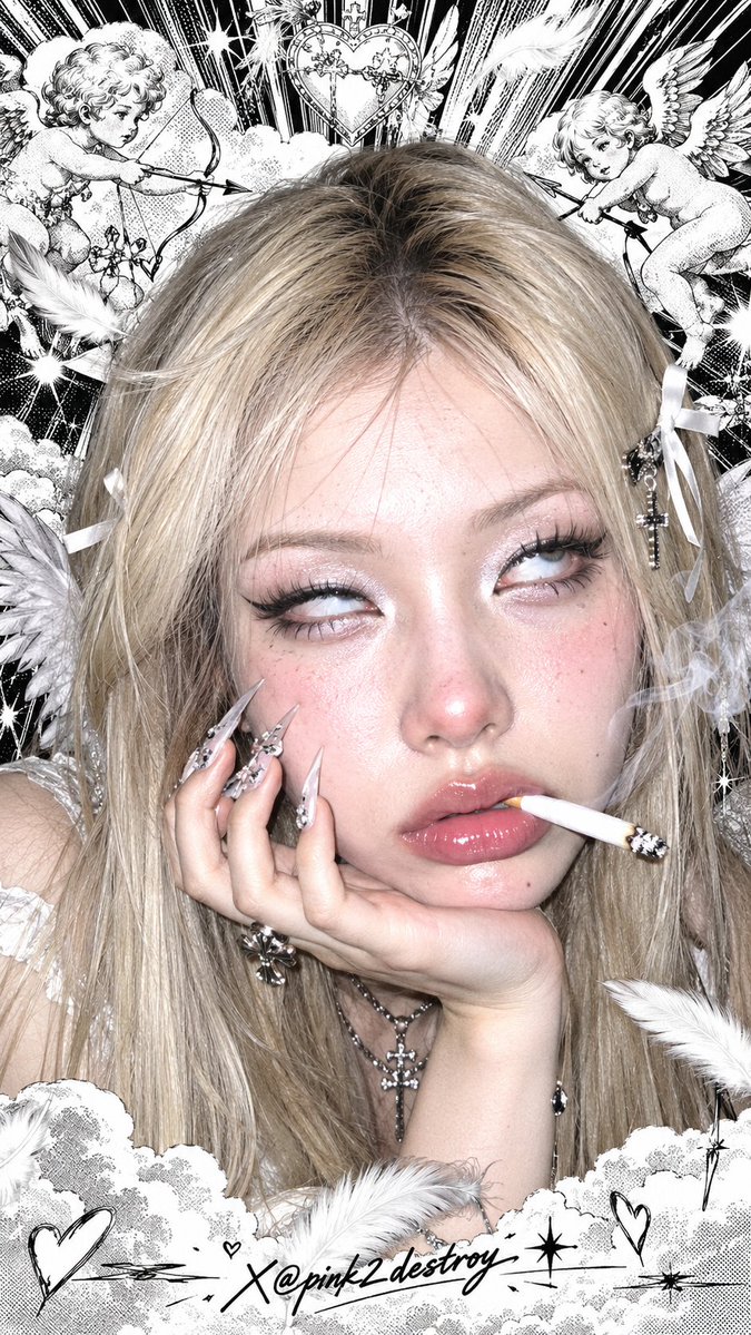 pink2destroy's tweet photo. Ahegao X Angelcore https://t.co/Y1Prd4rh7t
