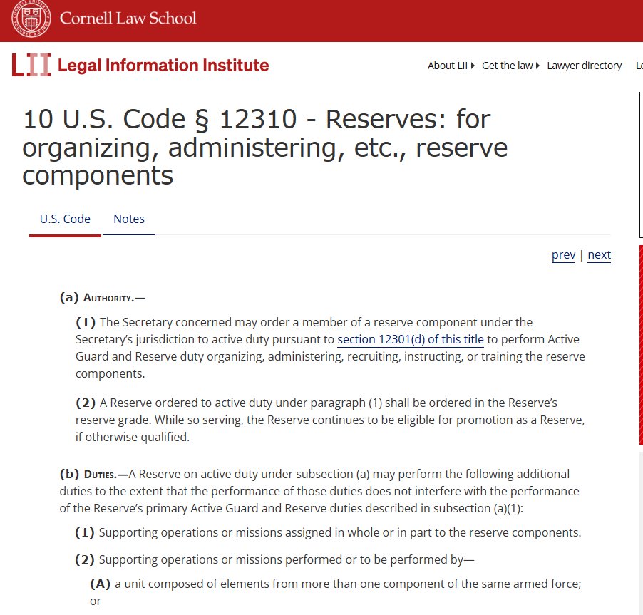 MartyrJose1776's tweet photo. 🧵🚨🚨 Failed Reinstatement Implementation of a 32 U.S.C. AGR slot governed by 10 U.S.C. §12310.

.@SecWar , @PeteHegseth ,@DOWResponse @DoW_USW_PR 
 The National Guard Bureau (NGB) has a problem with its “this is solely a State decision” theory.

Reminder: the Army Board for Corrections of Military Record (ABCMR) has already determined an Injustice occurred in Reprimanding me and separating me. https://t.co/zQZeYcfeLb

Look at 10 U.S.C. §12310(c).

Congress specifically addressed National Guard members serving Full-Time National Guard Duty under 32 U.S.C. §502(f) while assigned to Weapons of Mass Destruction Civil Support Teams (WMD-CSTs).

§12310(c) authorizes those Guard members to perform WMD/CST emergency-preparedness duties, provides for their federally funded pay and expenses, and—this is important—requires those personnel to be counted against the federally authorized personnel strengths in 10 U.S.C. §115(a)(1)(B) and §115(a)(2).

That matters in my case.

I served as Deputy Commander of Maine's 11th WMD-CST in Title 32 AGR status. Both my original and corrected DD Form 214s identify the 11th Civil Support Team as my last duty assignment.

The governing National Guard regulations go even further: WMD-CST AGR positions are tied to  Department of the Army (DA)-approved TDAs, congressional authorization and appropriation, NGB AGR allocations, and Title 32 FTNGD.

Yes—the Governor/TAG retains operational command in Title 32. I have never disputed that.

But State command is not the same thing as exclusive State legal authority.

So here is the question NGB should have to answer:
How can NGB defend a State's refusal to implement my ABCMR relief by calling my AGR restoration “solely a State decision” when Congress itself placed my WMD-CST Title 32 service inside this federal statutory, funding, manpower, and regulatory framework—and the Secretary of the Army's own correction board already found an injustice and directed corrective relief?

Table of Authorities:
10 U.S.C. §12310(c) + 10 U.S.C. §115 + 32 U.S.C. §502(f) + 10 U.S.C. §1552.