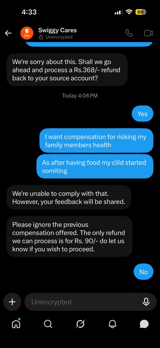reach2madhu's tweet photo. This kind of harassment I am facing from @Swiggy after their crime of sending expired food @fssaiindia @Tukaram_IndIAS please take severe action against @instamart_it https://t.co/Vxk4HNBhep