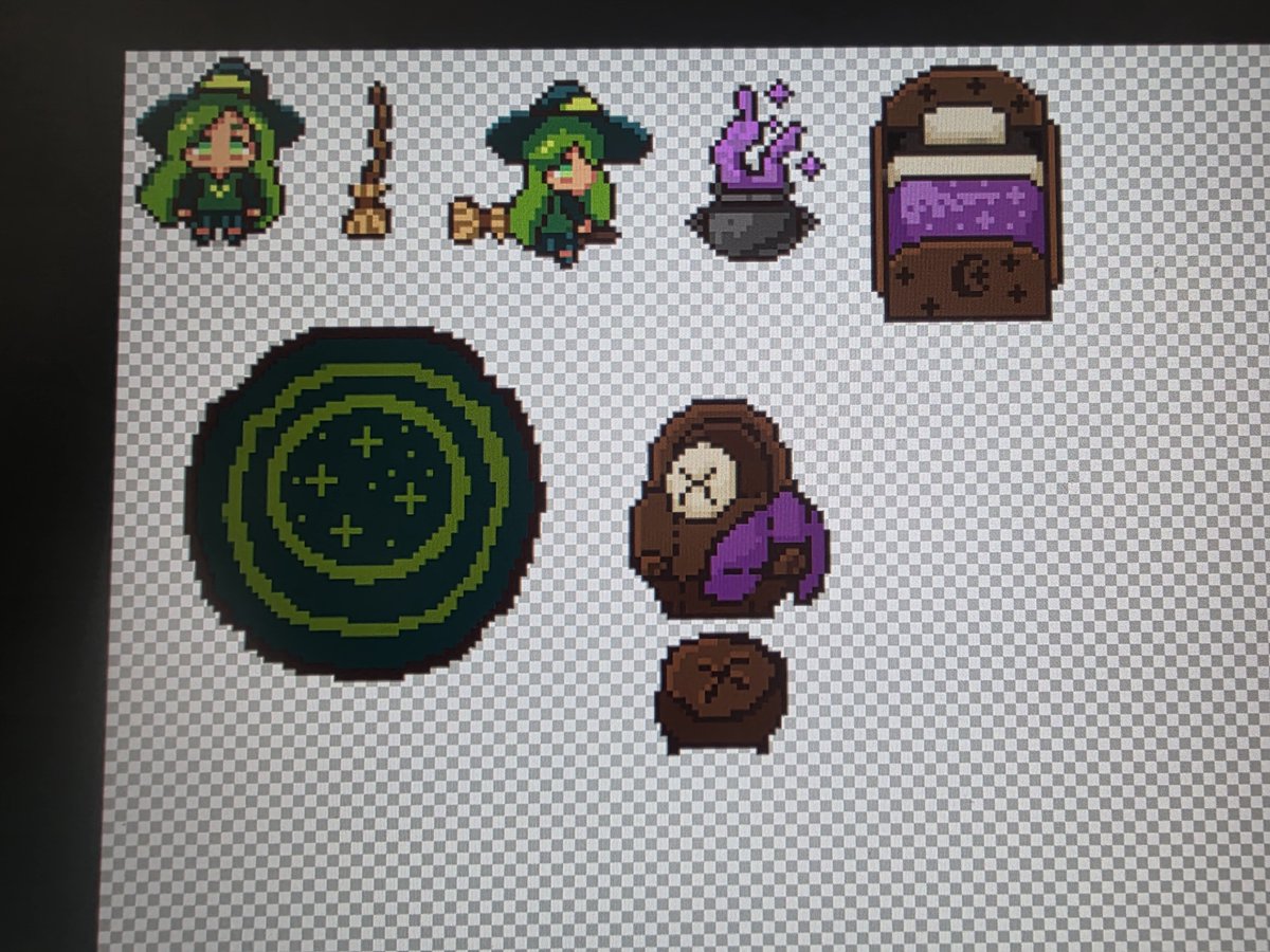 gigimatchaa's tweet photo. Some assets for my Pixel Art Portfolio 🎨 https://t.co/yznrA7Gu2v