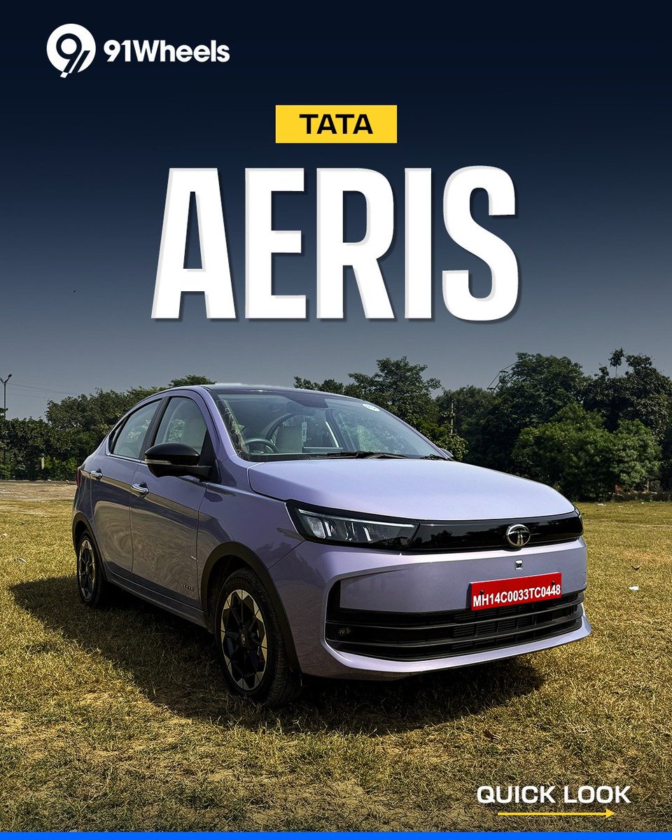 91wheels's tweet photo. Tata Aeris, closer than ever. 👀
A detailed look at Tata’s latest compact sedan, from its design to the finer details.
Swipe through the gallery.
@TATA_CARS
#TataAeris #TataMotors #CompactSedan #Sedan #TataCars https://t.co/MwWNlH2bkE