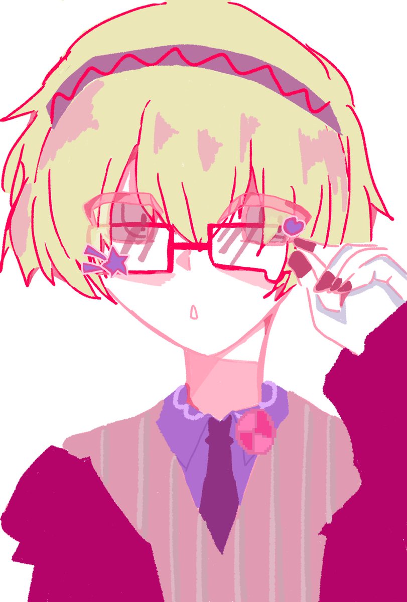 uavvga3Aii's tweet photo. メガネアイギス💕他の女子キャラでも描きたいので誰かリクエストあったら言って！ https://t.co/VLYuBBvq3t