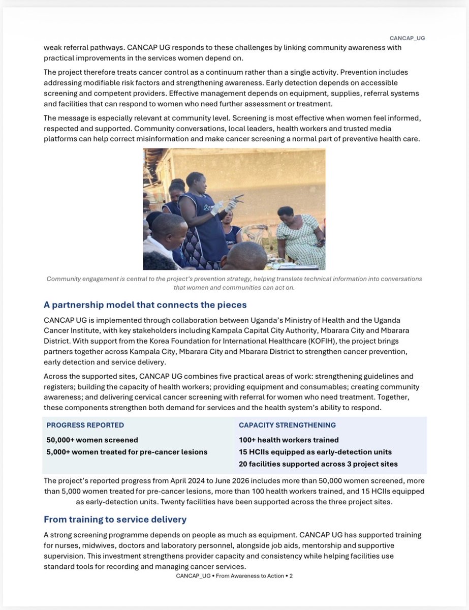 Swabri_na's tweet photo. From Awareness to Action. 🎗️
Sharing my article on cervical cancer awareness, screening, and the importance of early detection in Uganda, through my work with KOFIH.
#KOFIH #CervicalCancerAwareness #CANCAP #Uganda https://t.co/PeIyxLY0nz
