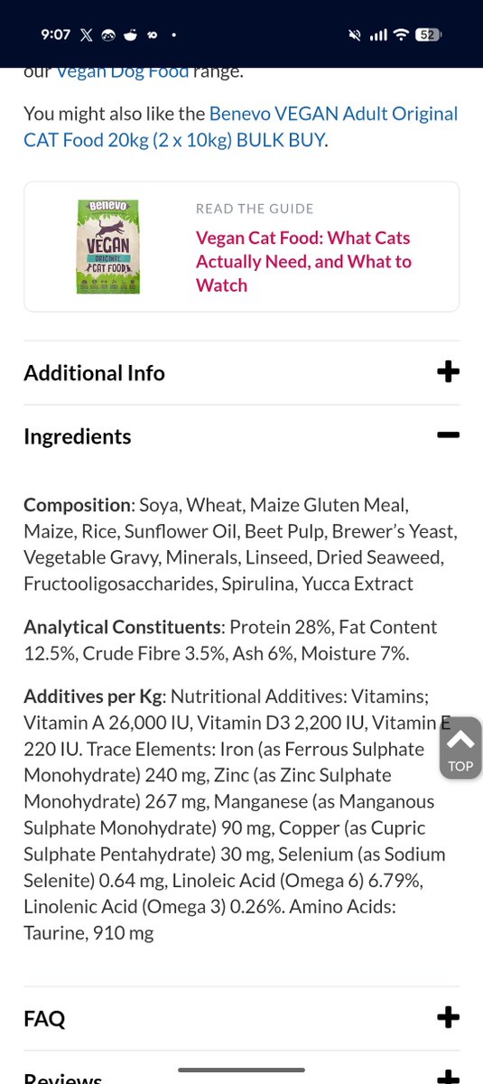C98247290's tweet photo. @okNo54002277 The wet food is soy free ..

The first ingredient in the dry is soy https://t.co/Bra4dekj6m