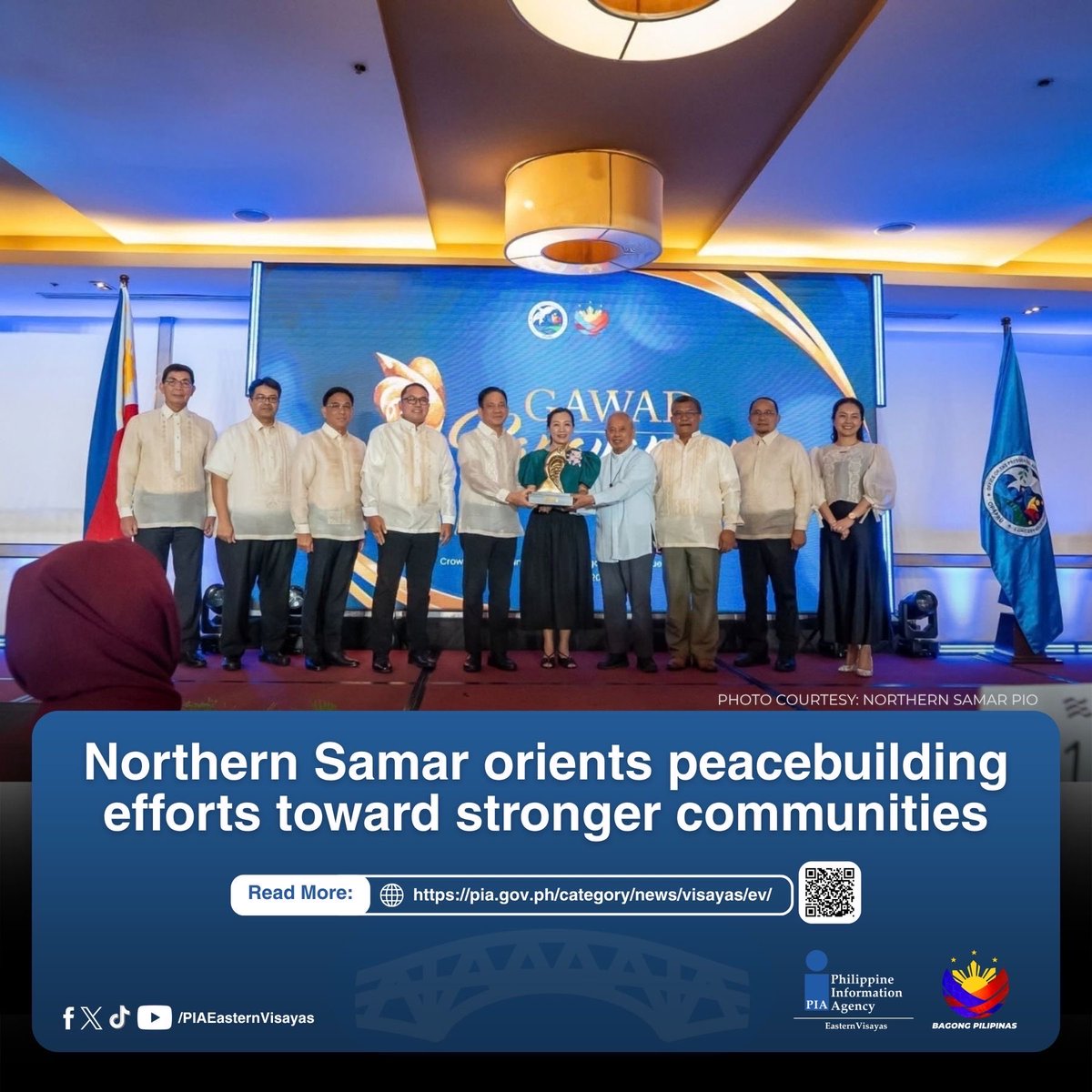 pia_ev's tweet photo. Peace in Northern Samar is increasingly measured not only by the absence of conflict, but by the opportunities available to families and communities to rebuild their lives.
Read more: https://t.co/S2PxLNu5vf
#GawadKapayapaan #OPAPRU
#BuildPeaceBetter #Unity
#Peace #Development https://t.co/Dd9o636w24