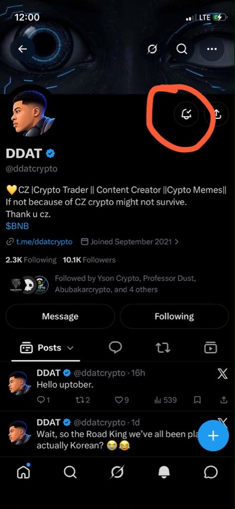 MUDEX1111's tweet photo. @MDSniperX @Fadil_bawa1 @ddatcrypto Ina gani sosai akwai abunda nakeso ka gane bawai nace maka @ddatcrypto yafi @Fadil_bawa1 bane dukan su mentors dinane na kunna notification alert 🔔 dinsu koda reposting sukayi sai anyimun notification saboda na yarda sunada ilimin crypto, kuma dukansu bana daukar signal dinsu. https://t.co/XWAYqPMB33