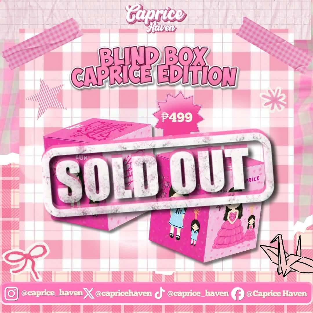 caprice_haven's tweet photo. Maraming salamat sa lahat ng nag-avail and supported our Blind Box Caprice Edition!

We truly appreciate every purchase and the love you continue to show for Caprice. 

Thank you for making this a SOLD OUT! 💕 https://t.co/m5dAznstA5