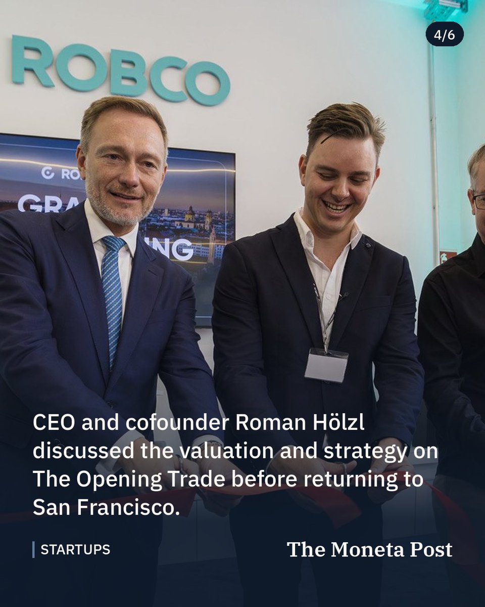 TheMonetaPost's tweet photo. German Robotics Startup RobCo Reaches US$ 1 Billion Valuation

The Munich based robotics firm achieves unicorn status as investors continue to prioritize the growing sector of physical artificial intelligence applications.

#tech #innovation #robco https://t.co/hAZFDXAiL2
