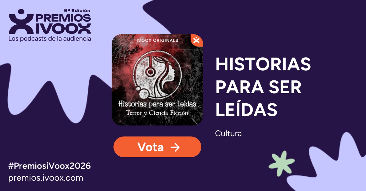 HLeidas's tweet photo. Un año más se celebran los Premios @ivoox de la audiencia. Si alguna de mis historias te ha acompañado, si alguna te ha hecho temblar, imaginar o quedarte un ratito más escuchando puedes votar por el podcast.
#PremiosiVoox2026  Muchas gracias 🎙🖤

https://t.co/GJFYlCUD1Q https://t.co/Jbrra6F8gA