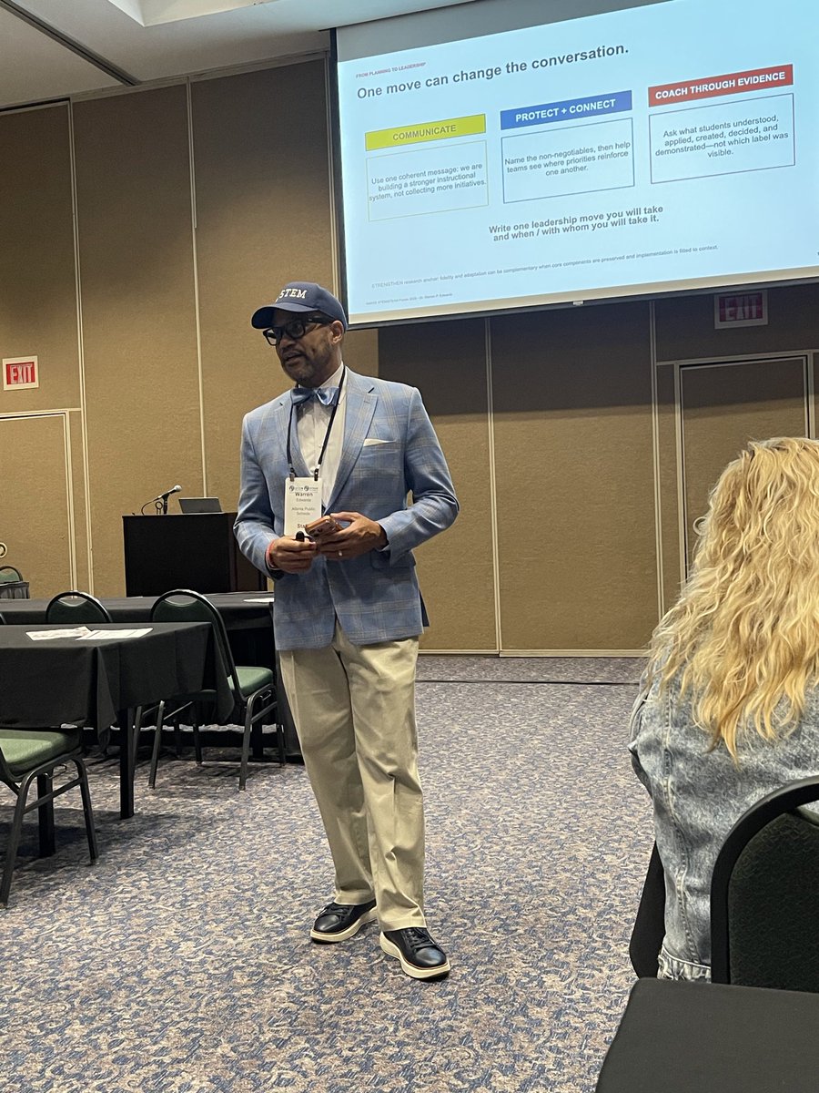 DocSTEM's tweet photo. What if STEM isn’t “one more thing”?

PROTECT → CONNECT → STRENGTHEN

Great conversations at the @GaDOE STEM/STEAM Forum about using #STEM to strengthen the work already happening in schools.

@apssteam @stemrific #stemforum26 #steminaction https://t.co/ghR2kQN8au