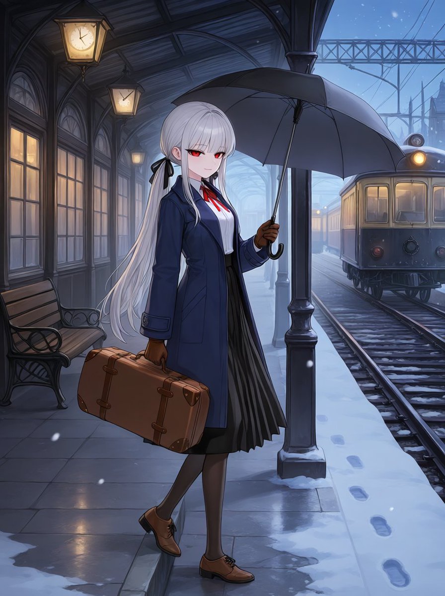 teu_pea's tweet photo. The Silver-Haired Girl of Snow Country Station
https://t.co/6vFef9TsPd
#PixAI #PixAITsubakiV3 @PixAI_Official #AIイラスト #AIart️ https://t.co/3HDItWLJIm