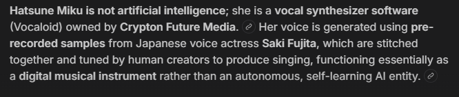 callumJgames's tweet photo. @Stalkingyou_lol @HatsuneMiku I'm not, I just won't stand for someone who decides to diss something that isn't AI and hasn't done their research. https://t.co/FqEKLw3Ned