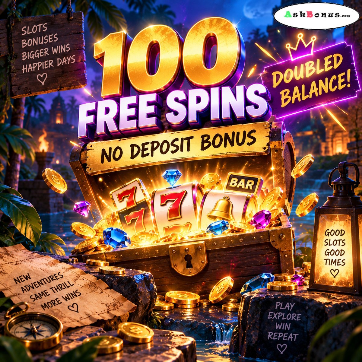 AskBonus_com's tweet photo. Your first 100 spins are covered 🍀
GameSpot Casino No Deposit Offer
Start playing for free and discover what the casino has to offer 
👉 https://t.co/NW24CjW5fc 
#OnlineCasino #BONUS https://t.co/Z6W3S0jaT5