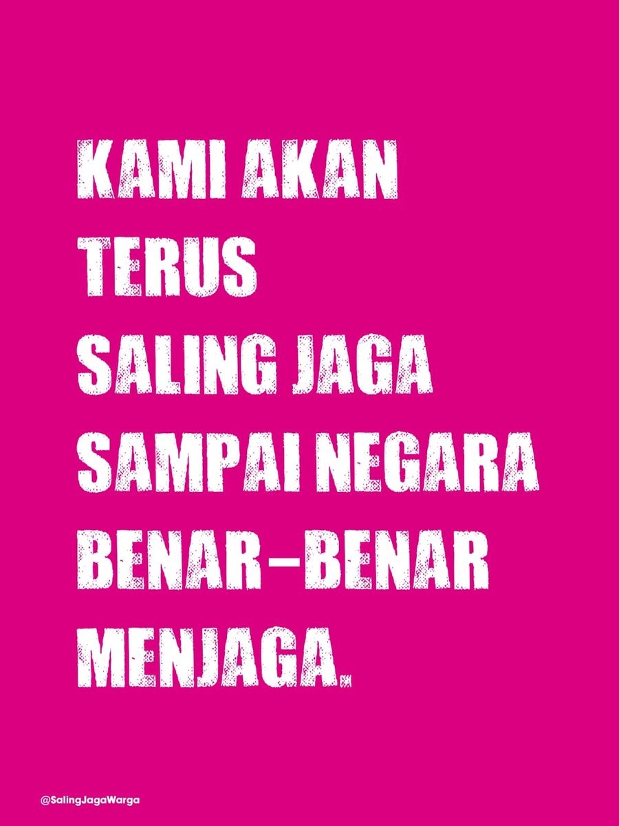 SalingJagaWarga's tweet photo. Palembang masih berhadapan dengan kabut asap yang makin pekat.
Di lapangan, kawan2 terus berjibaku memadamkan karhutla yang belum selesai.

Kemarin tim kami berkoordinasi dengan warga Palembang dan membuka dialog dengan Kabid II BPBD Palembang.

Miris mendengar pemaparan beliau:
“...kami kekurangan anggaran untuk kebencanaan dan jujur saja kesulitan alat di sini.”
Kalimat ini harus jadi alarm. Ketika bencana terus berulang, kapasitas penanganannya juga harus diperkuat.

Sambil kebutuhan darurat di lapangan harus tetap berjalan, Dompet Warga masih kami buka di https://t.co/ptzqB2t5pt

Patungan ini bukan untuk menggantikan tanggung jawab negara. Ini solidaritas warga agar bantuan tetap bisa bergerak ketika ada kebutuhan mendesak.

NTT, Kalimantan, Palembang, Aceh, dan wilayah lain yang sedang menghadapi bencana, kami akan terus pantau semampu dan sebisa kami.

Kami akan terus saling jaga, sampai negara benar-benar menjaga!

#SalingJagaWarga