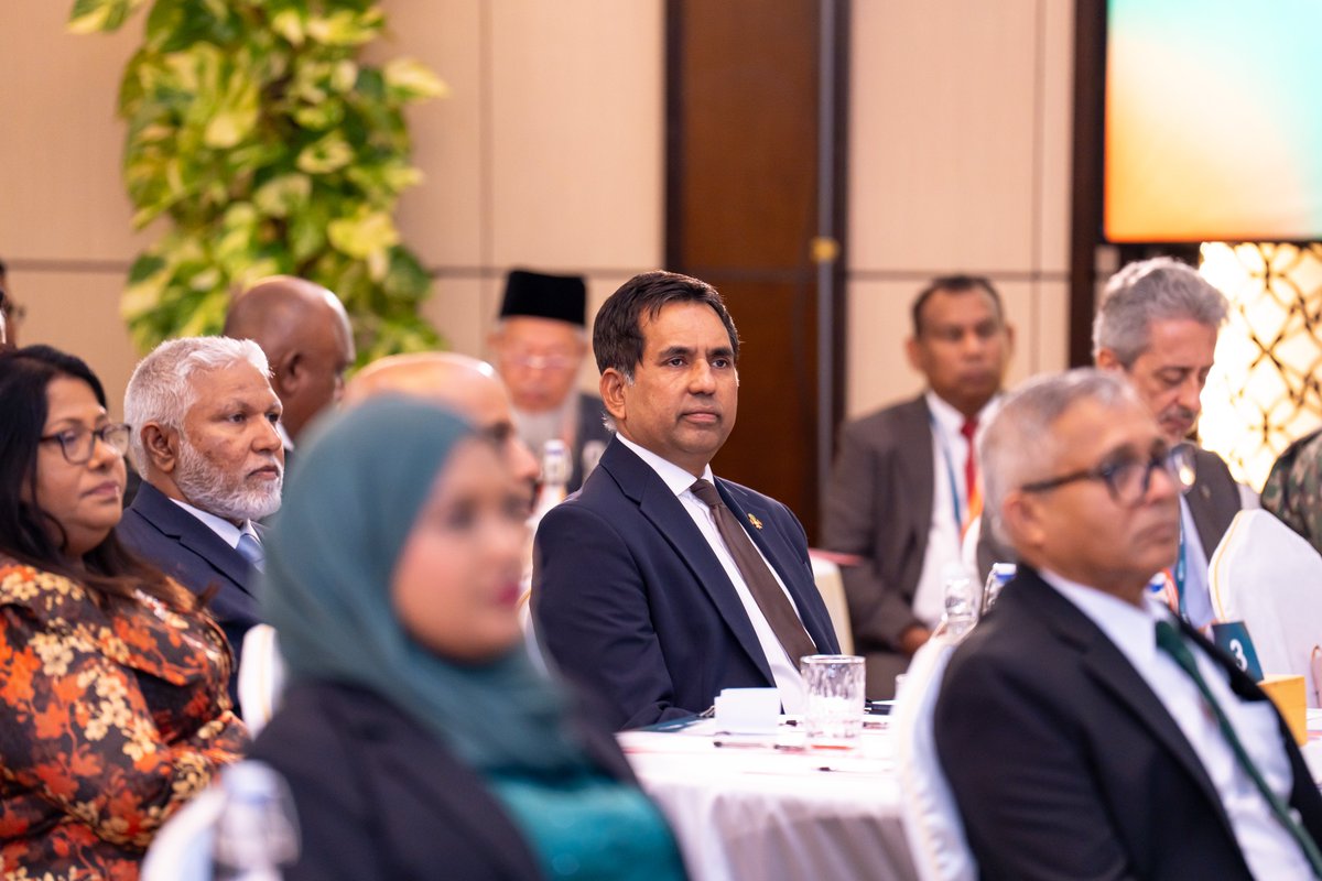 MoEDmv's tweet photo. Minister @em_saeed graced the Maldives Maritime Conference 2026 at Villa Nautica today as Chief Guest and delivered the keynote address, highlighting the vision of @Portmv to revitalize the economy and trade, develop modern infrastructure, and build a future-ready economy. He also highlighted the planned relocation of the Commercial Harbour from Malé to Thilafushi, where it will be developed into a modern and expanded port, and expressed his gratitude to all maritime and logistics sector stakeholders for their continued 24-hour operations amid global economic challenges.

#MaldivesMaritimeConference2026