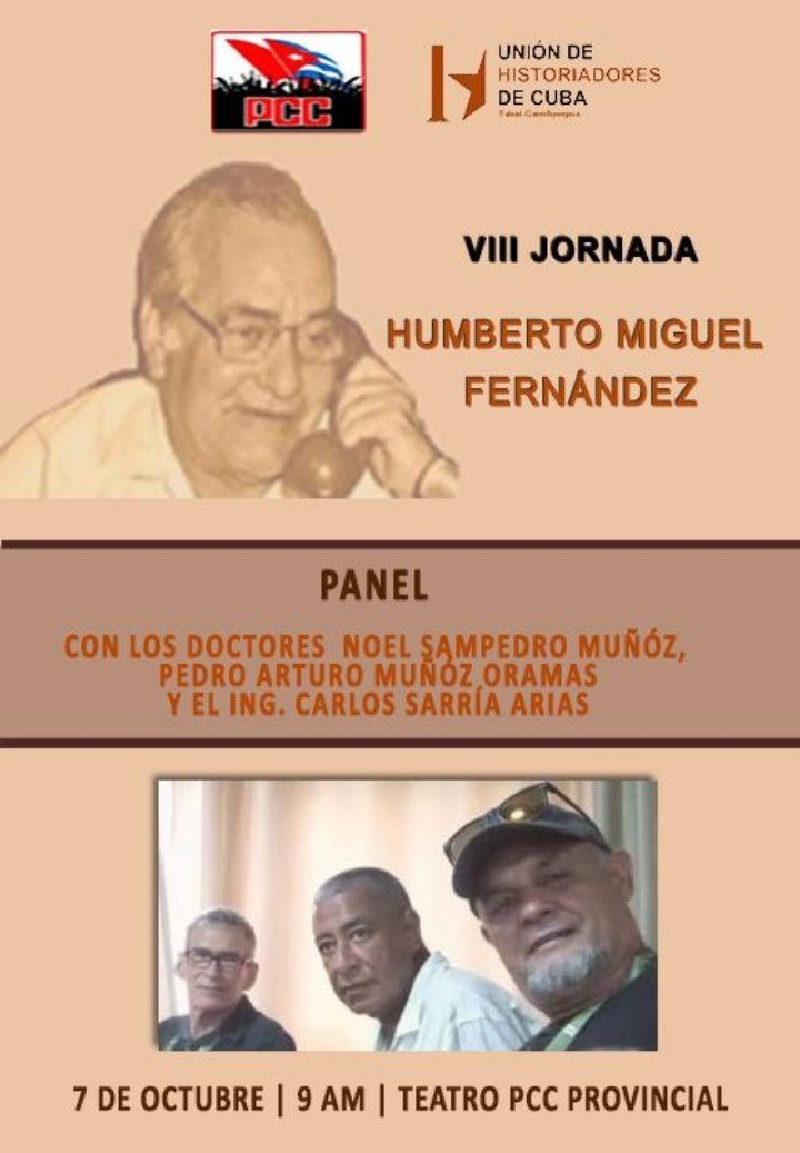 yulls_yusimi's tweet photo. Jornada Homenaje por el 27 Aniversario de desaparición física de Humberto Miguel Fernández del 7 al 9 de octubre.
#CubaViveEnSuHistoria 
#Cienfuegos
#Cuba https://t.co/Cfjftis1VG