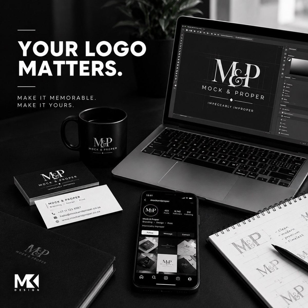 makdesignZA's tweet photo. 🖤 Your logo is the face of your brand.

Make it memorable. Make it yours.

📩 Let's create something that represents you.

Hashtags:
#MAKDesign #LogoDesign #BrandIdentity #Branding #GraphicDesign #VisualIdentity #BusinessBranding #DesignMatters #SouthAfricaBusiness https://t.co/WNGkIM30Hh