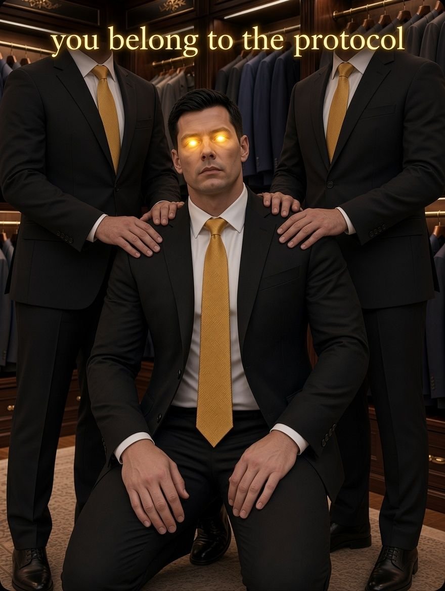 suitprotocol's tweet photo. You dont know It yet😈
But your place is in here😈
The protocol Will make you formal, obedient,upgrade yourself

You don't really need anything else right?👔
You just need to be formal and obey your Master Suitprotocol from now on.

Follow the protocol and obey the suit 👔 https://t.co/czj5C1v8EL