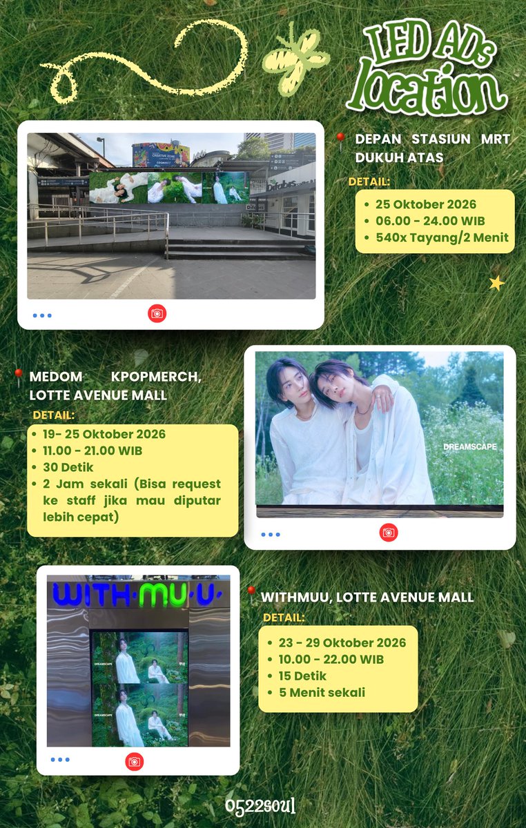 95yourdaisy's tweet photo. TWO STARS ALIGN: LED ADs Project JxJ "Dreamscape" by 0522SOUL 🩷💫💙

We presented, 
LED ADs

📍JAKARTA, BANDUNG, SURABAYA, JOGJAKARTA, MAKASSAR

Details on poster

Without your support, this project wouldn’t be possible! 🫶🏻

#JxJ #DREAMSCAPE #JEONGHAN #JOSHUA #HaniShuperstar https://t.co/Zj2E3FFabb