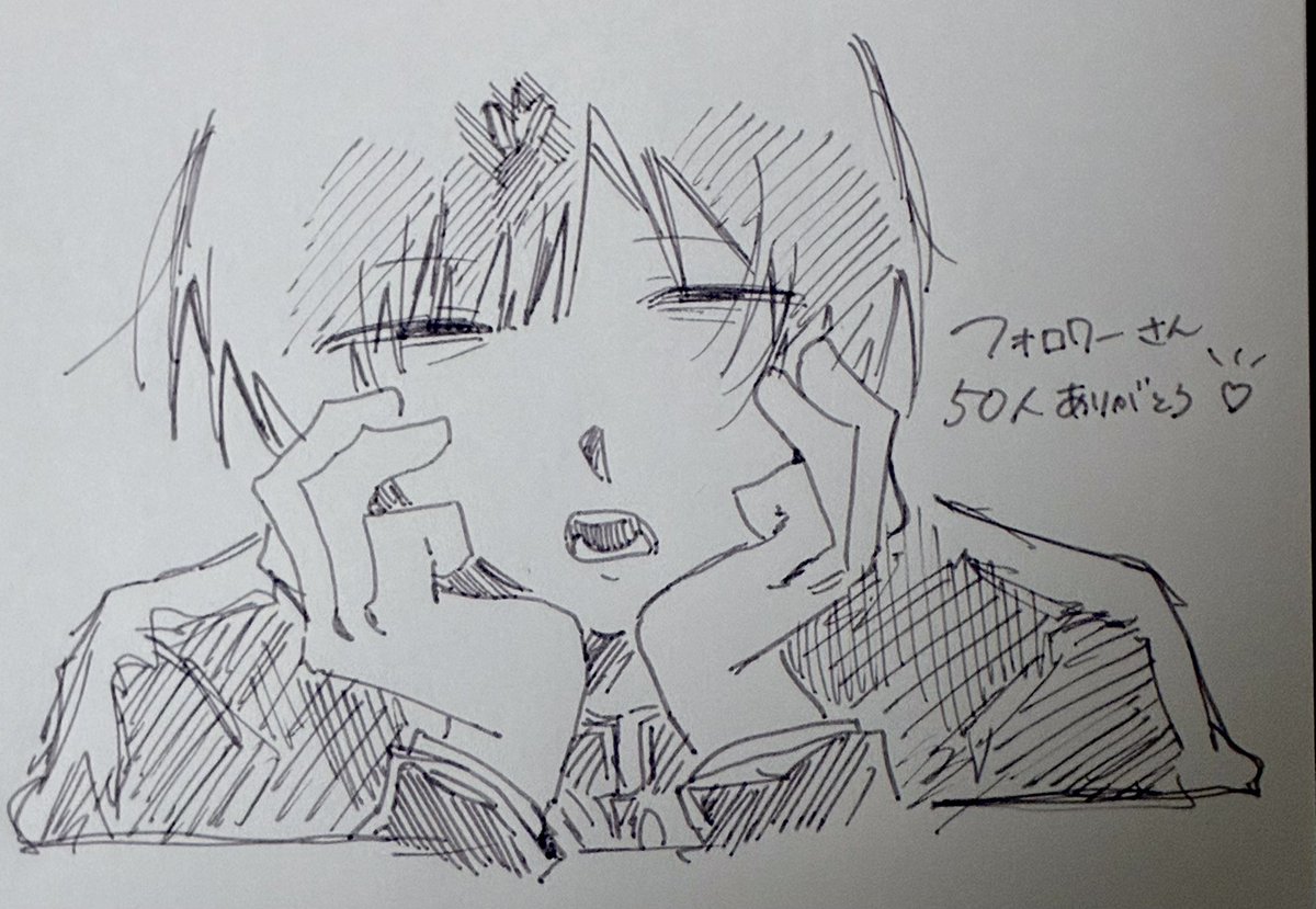 ni1llp's tweet photo. 即席一発描き https://t.co/tjHePOmteU