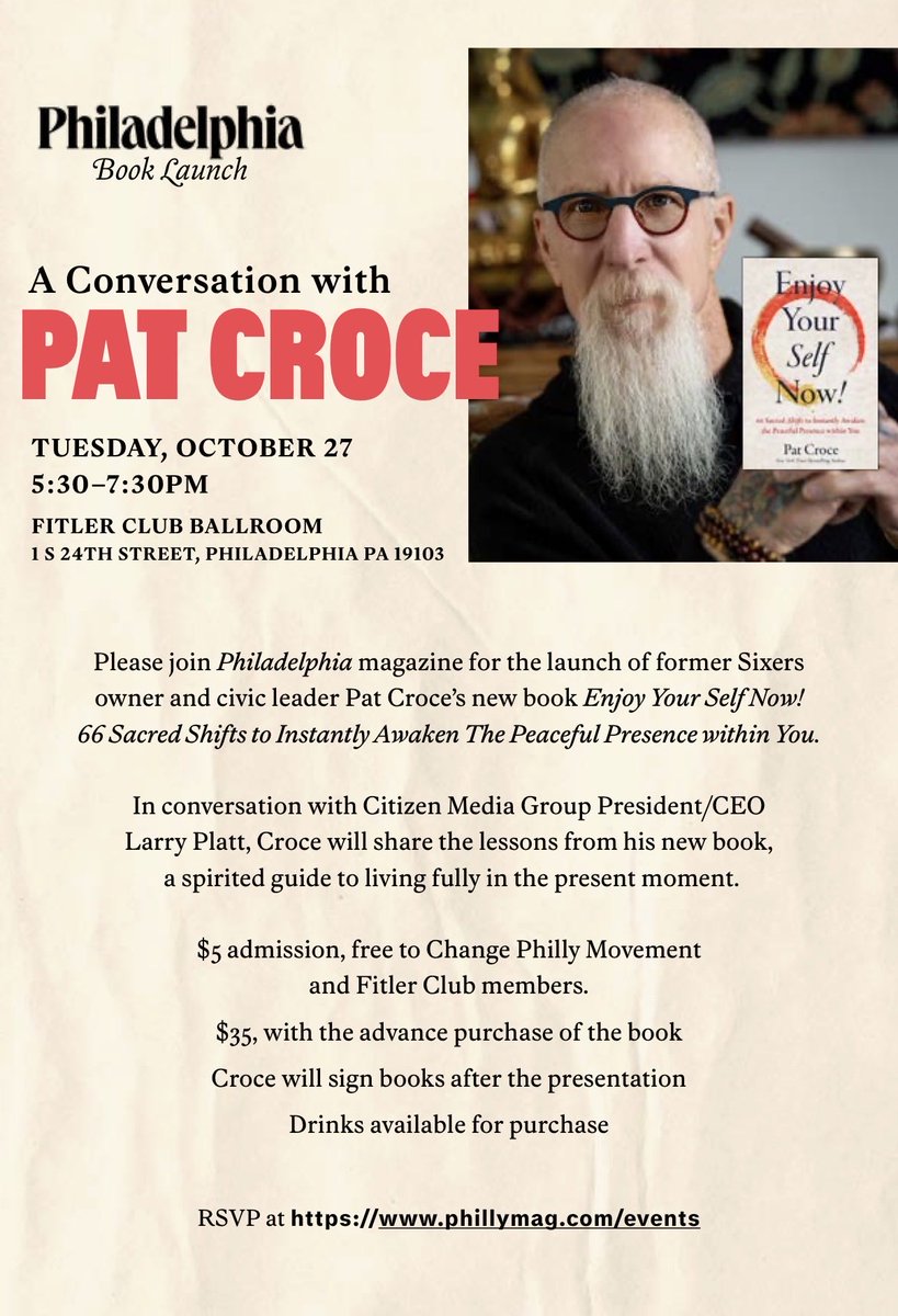 pat_croce's tweet photo. Just a reminder, I’d love to see you at my book launch. Who knows, maybe Grace will tickle you in a way you’ve never been tickled before. And thanks to those who reserved a seat. 🙏 https://t.co/eBeqp3wRRZ