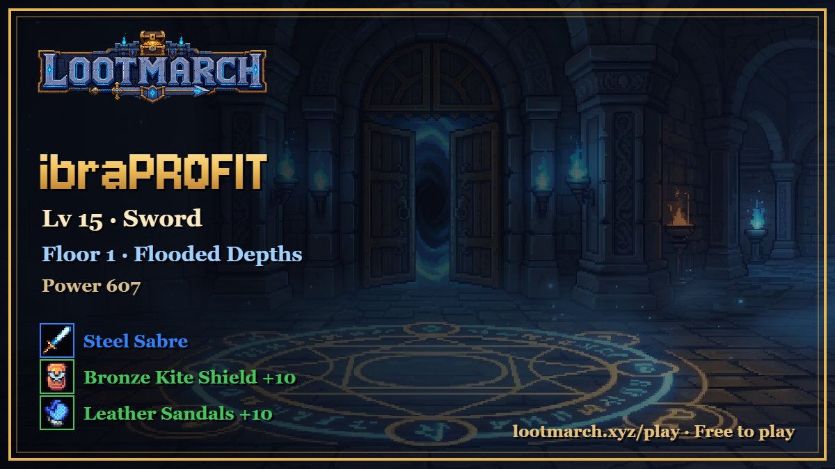 ibraProfit's tweet photo. Idle hero, busy dungeon. My Sword cleared rooms while I was away. 😴⚔️ @PlayLootMarch
🤝 Register Now : https://t.co/BQrdqaftun
#lootmarchxyz #lootmarch #Robinhood #web3 #nft #web3Gaming #gaming #Crypto https://t.co/8PNnUZCqKP