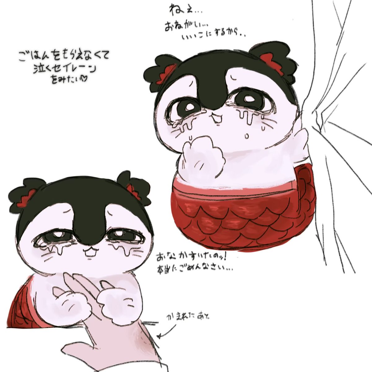 ZGPrdinexq23471's tweet photo. #ちいかわ　セイレーン♡♡♡
最近はよく泣かしている絵が多いね笑 https://t.co/iHuKOnHykN