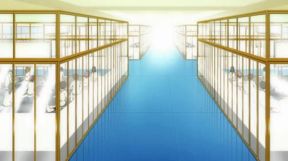 homuradown's tweet photo. I think that the architecture design being so absurd to the point where its unsettling is one of my favourite things abt the series... the little privacy madoka has at her school and home shows how much agency she lacks in her life before becoming a magical girl https://t.co/NBJiUNttWW
