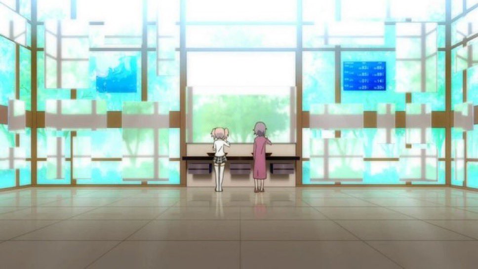 homuradown's tweet photo. I think that the architecture design being so absurd to the point where its unsettling is one of my favourite things abt the series... the little privacy madoka has at her school and home shows how much agency she lacks in her life before becoming a magical girl https://t.co/NBJiUNttWW