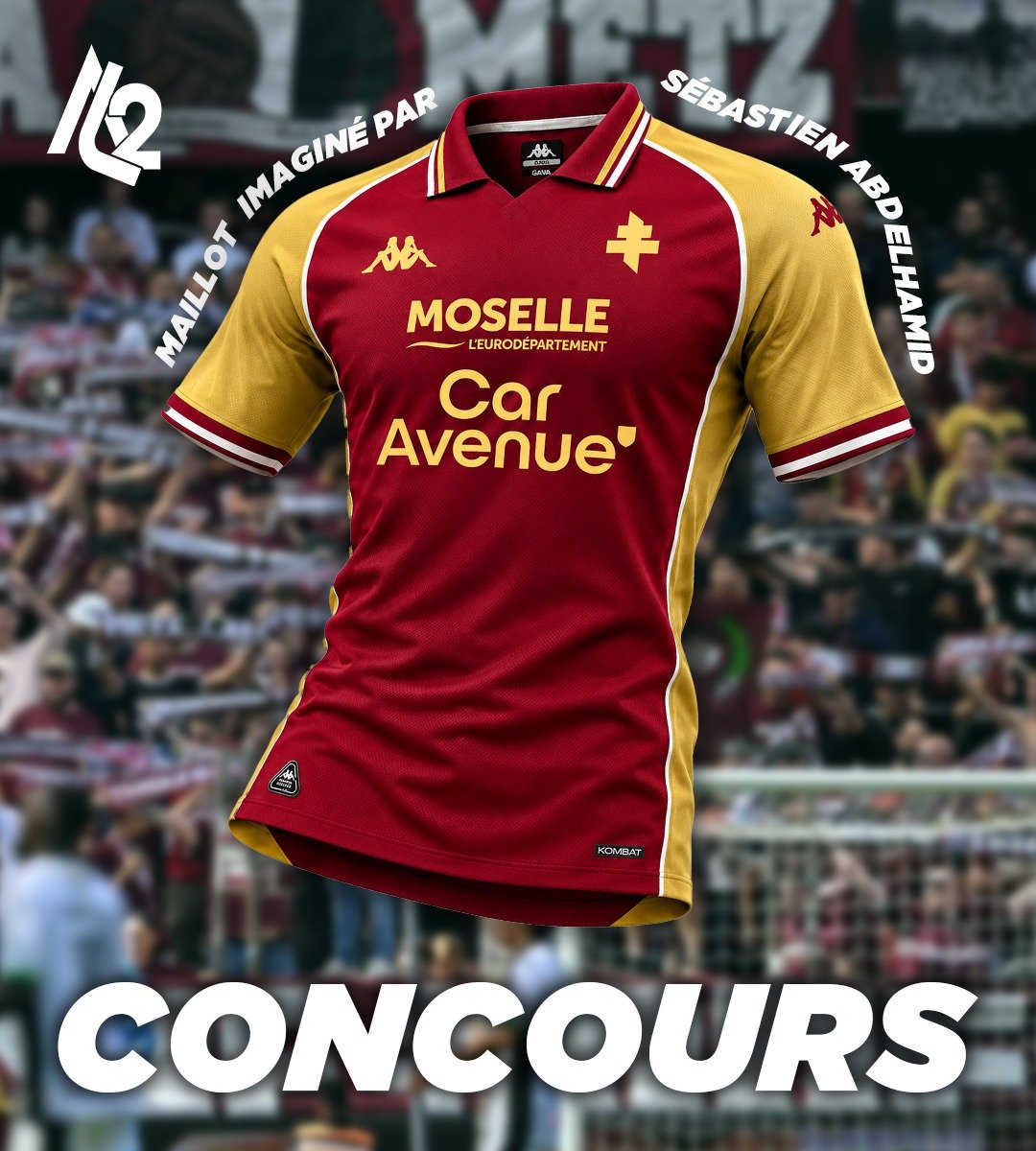 L2Actu_'s tweet photo. 🎁 Actu Ligue 2 et @SAbdelhamid vous font gagner un maillot domicile du FC Metz 2026/2027 ! 🤩🇱🇻

Pour participer, il faut :

✅️ Être abonné à @L2Actu_ et @SAbdelhamid 
🔄 Retweeter ce post

T.A.S jeudi 08/10 à 20h. 🍀 https://t.co/G5mOCX8cFH