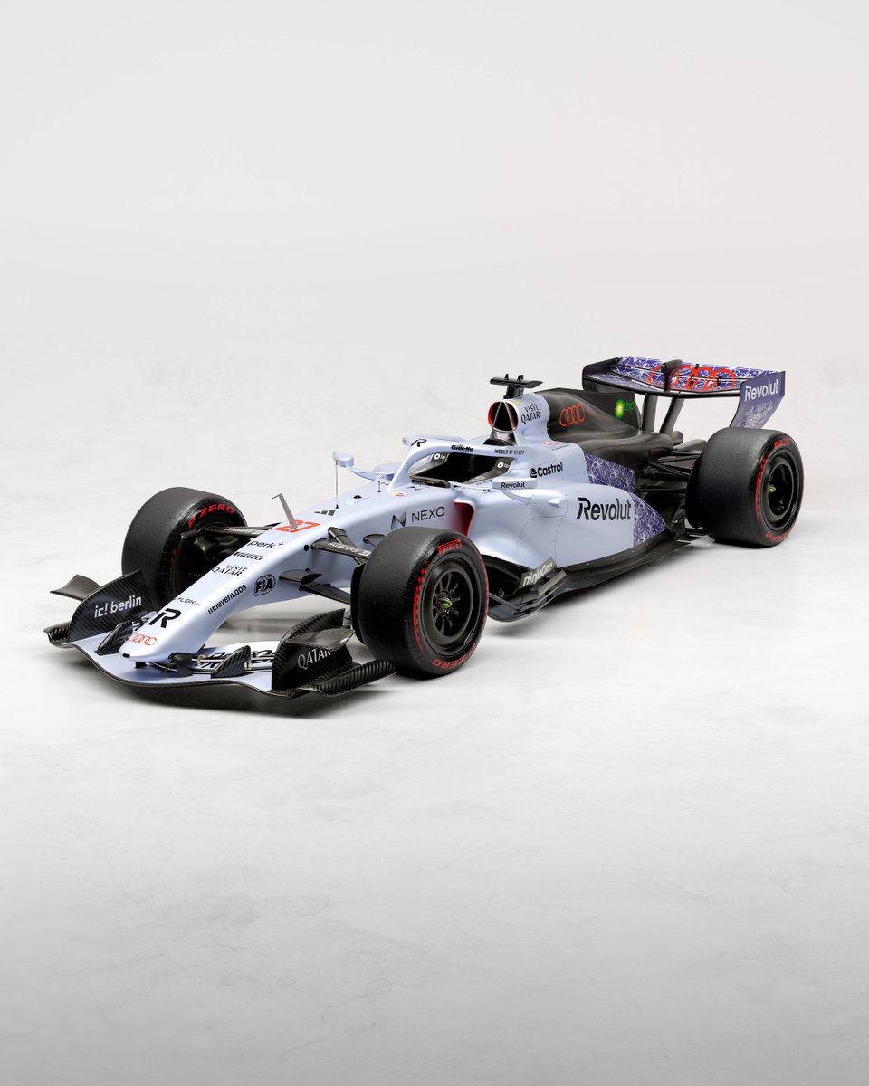 F1's tweet photo. Taking a closer look at Audi's special livery design for Singapore! 👀

What do you think of the new splash of colour? 🎨

#F1 #SingaporeGP @audif1_ https://t.co/mTPl0icAam