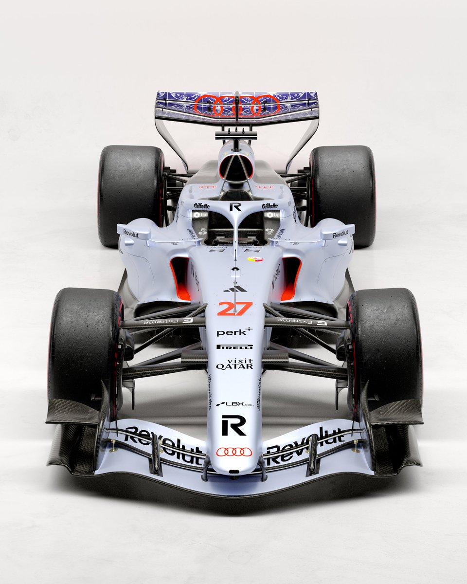 F1's tweet photo. Taking a closer look at Audi's special livery design for Singapore! 👀

What do you think of the new splash of colour? 🎨

#F1 #SingaporeGP @audif1_ https://t.co/mTPl0icAam