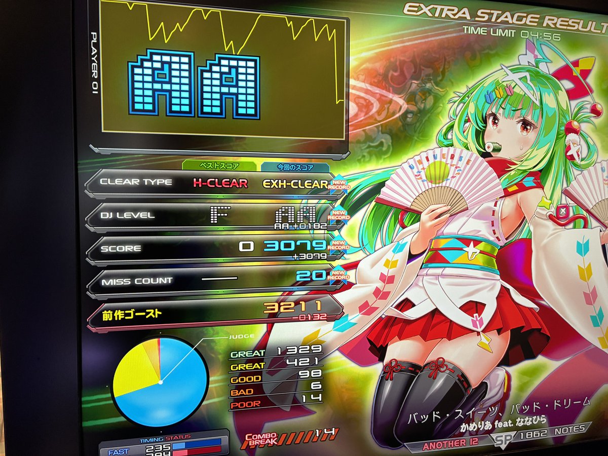 DELUXEee__'s tweet photo. ゆかりBAD出にくくなってない？？WOWWOW

気のせいかな〜、

ってことでバッドスイーツEXH!!!!!!!!!

ｷﾀﾜｧ━━━━━━(n‘∀‘)η━━━━━━!!!!!!

動画買い忘れてしょっぱっぴーです。。。 https://t.co/IfWtsNmAQZ
