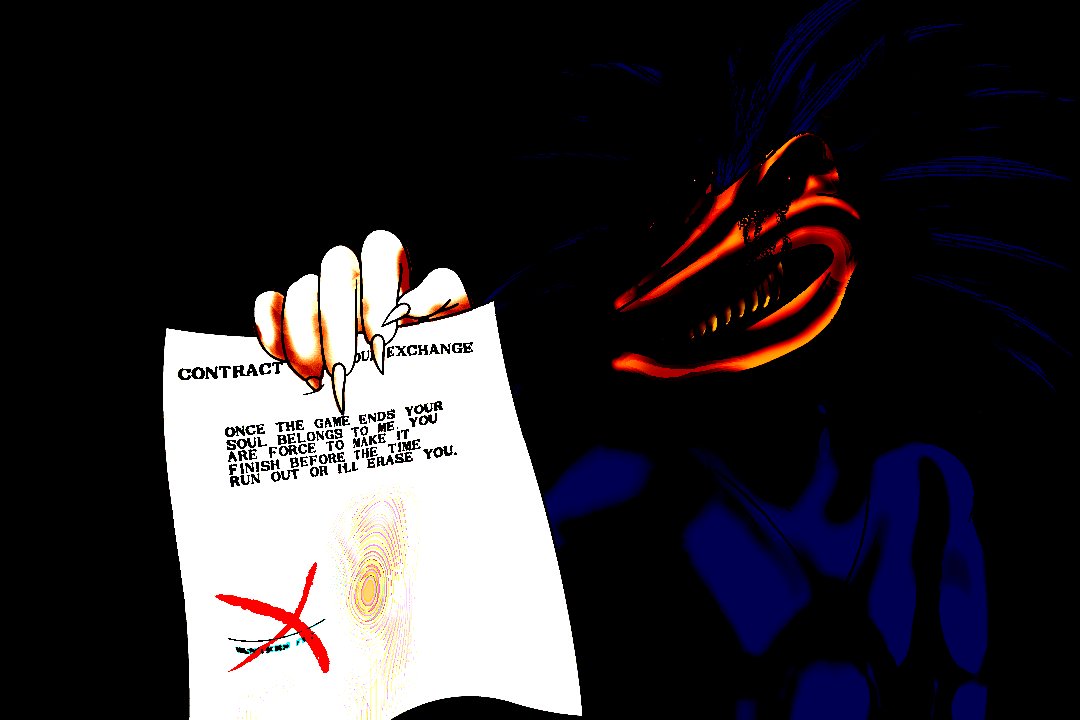 D3viB3lvil's tweet photo. @narses64 It is supposed to be an online game that became hard to find—rather than an official release—yet Sega’s decision to issue a takedown notice led people to believe it was official. But I wanted it to be more about the controversial nature of that game. https://t.co/yMMeGXTYot