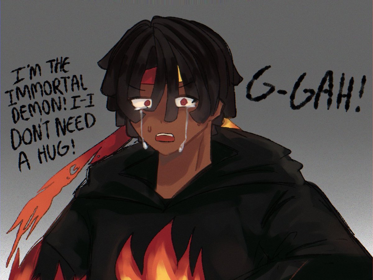 Metamofananan's tweet photo. OKAY BRO we get it💔

#Flamefrags #Flamefragsfanart
(I'm actually so sorry) https://t.co/QJx9NQ68E3