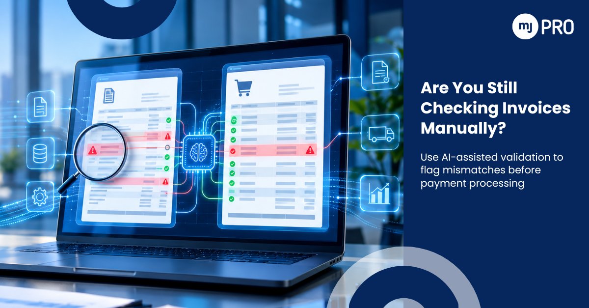 hellomjunction's tweet photo. Invoice validation is a critical control point in the Procure-to-Pay cycle, but in many organizations it still depends heavily on manual checking.

Teams open the supplier invoice, refer to the PO and verify rates, quantities, taxes, item details and commercial values one by one. https://t.co/HOkVPsFV0z