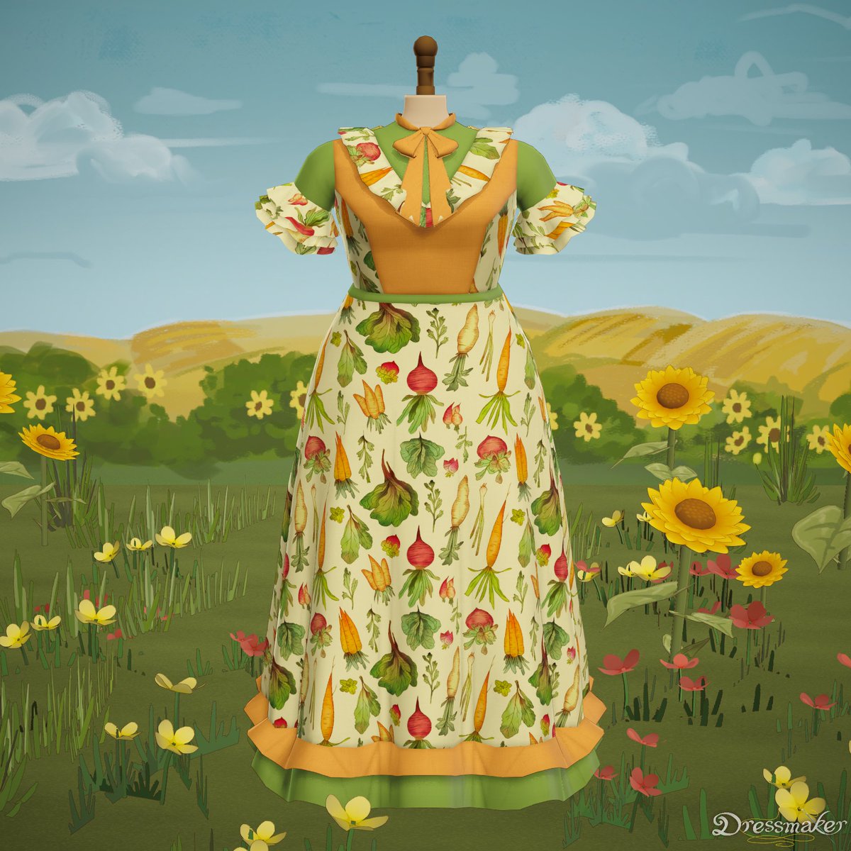 mimiko_Cthulhu's tweet photo. ニンジンのドレスのご依頼だったから良い生地ないかな、と思ったらあったよ
#dressmaker https://t.co/e9iT8R5bx8