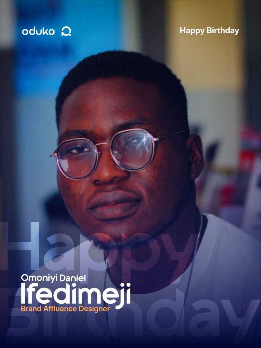 Oduko_R's tweet photo. Happy birthday to one of the people behind everything you see on this page! Grateful for the work that goes in behind the scenes every day. #OdukoR #OdukoRegistry #TeamOdukoR #HappyBirthday #BehindTheScenes https://t.co/etINzfOhKz